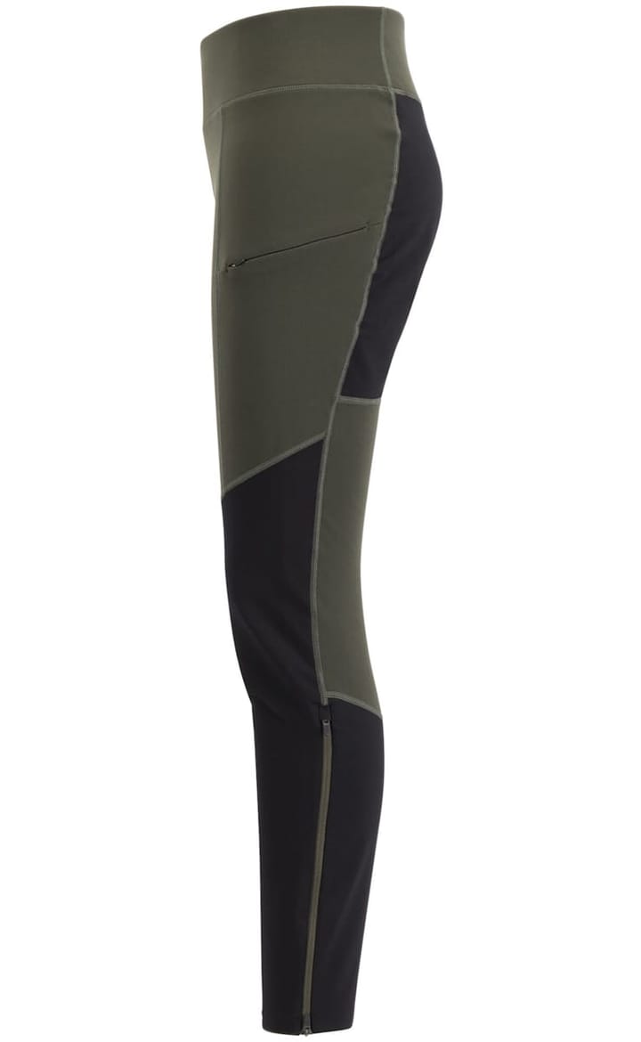 Women's Fulu Wool Tights DK Forest Green/Black Lundhags