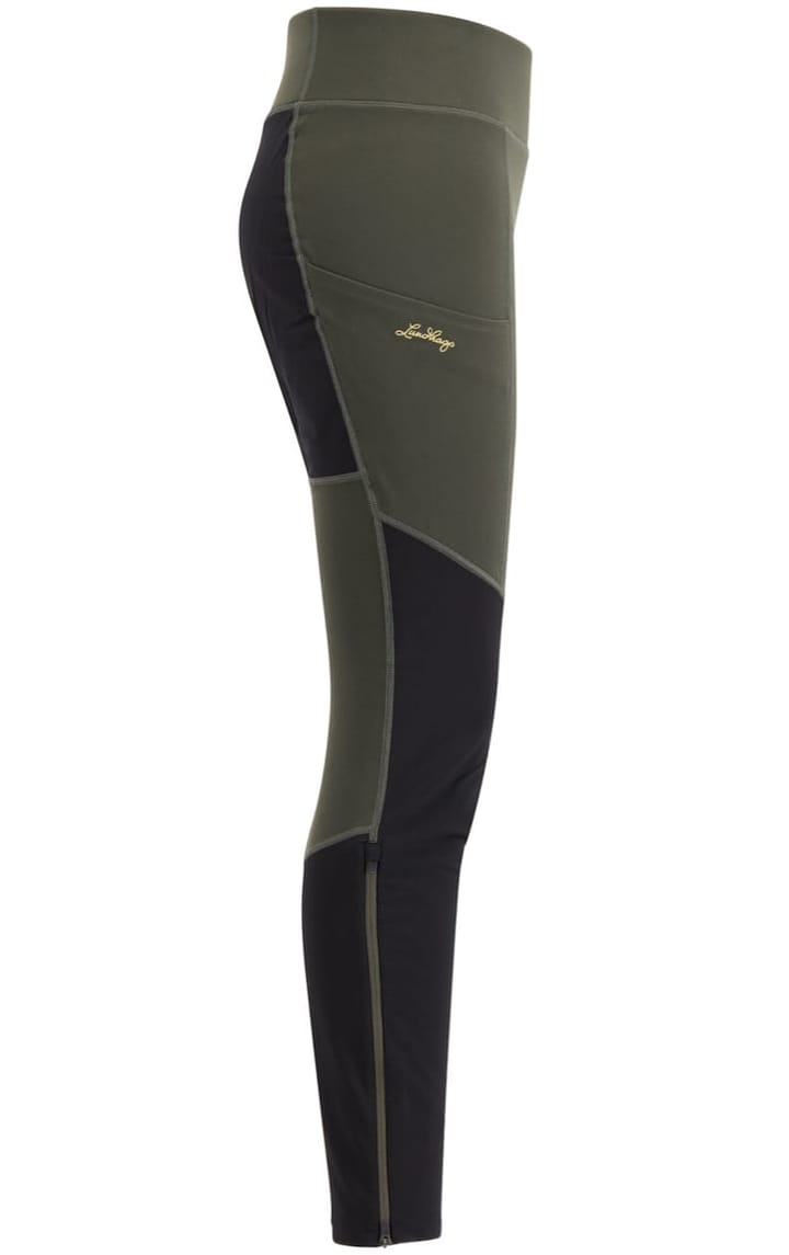 Lundhags Women's Fulu Wool Tights Dark Forest Green/Black Lundhags