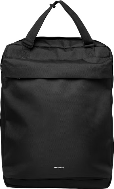 Sandqvist Go 2-Way Tote Bag Black Vardagsryggsäckar OneSize