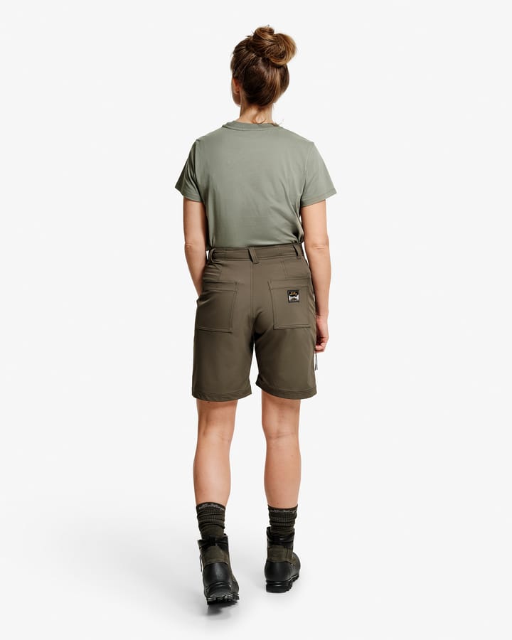 Lundhags Women's Fulu Cargo Stretch Hybrid Shorts Forest Green Lundhags
