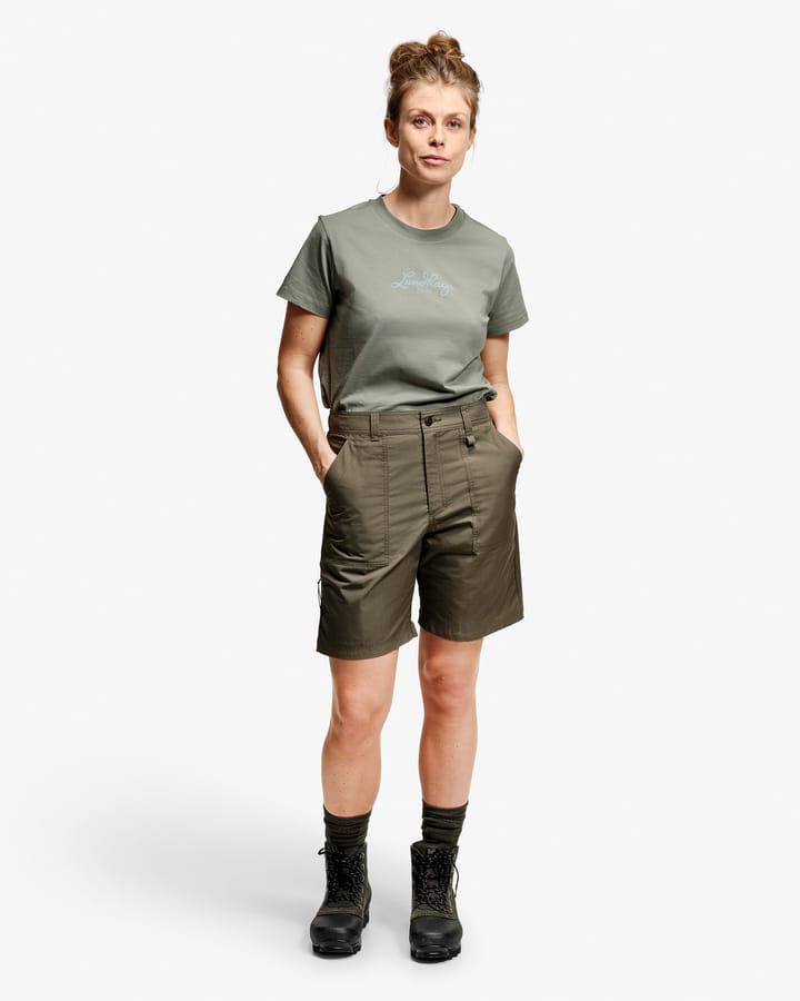 Lundhags Women's Fulu Cargo Stretch Hybrid Shorts Forest Green Lundhags