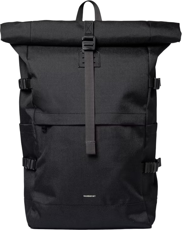 Sandqvist Icon Rolltop Backpack L Black Arkireput L