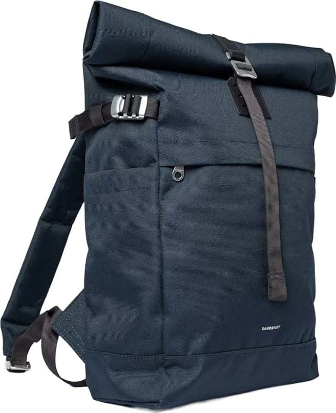 Sandqvist Icon Rolltop Backpack M Navy Sandqvist