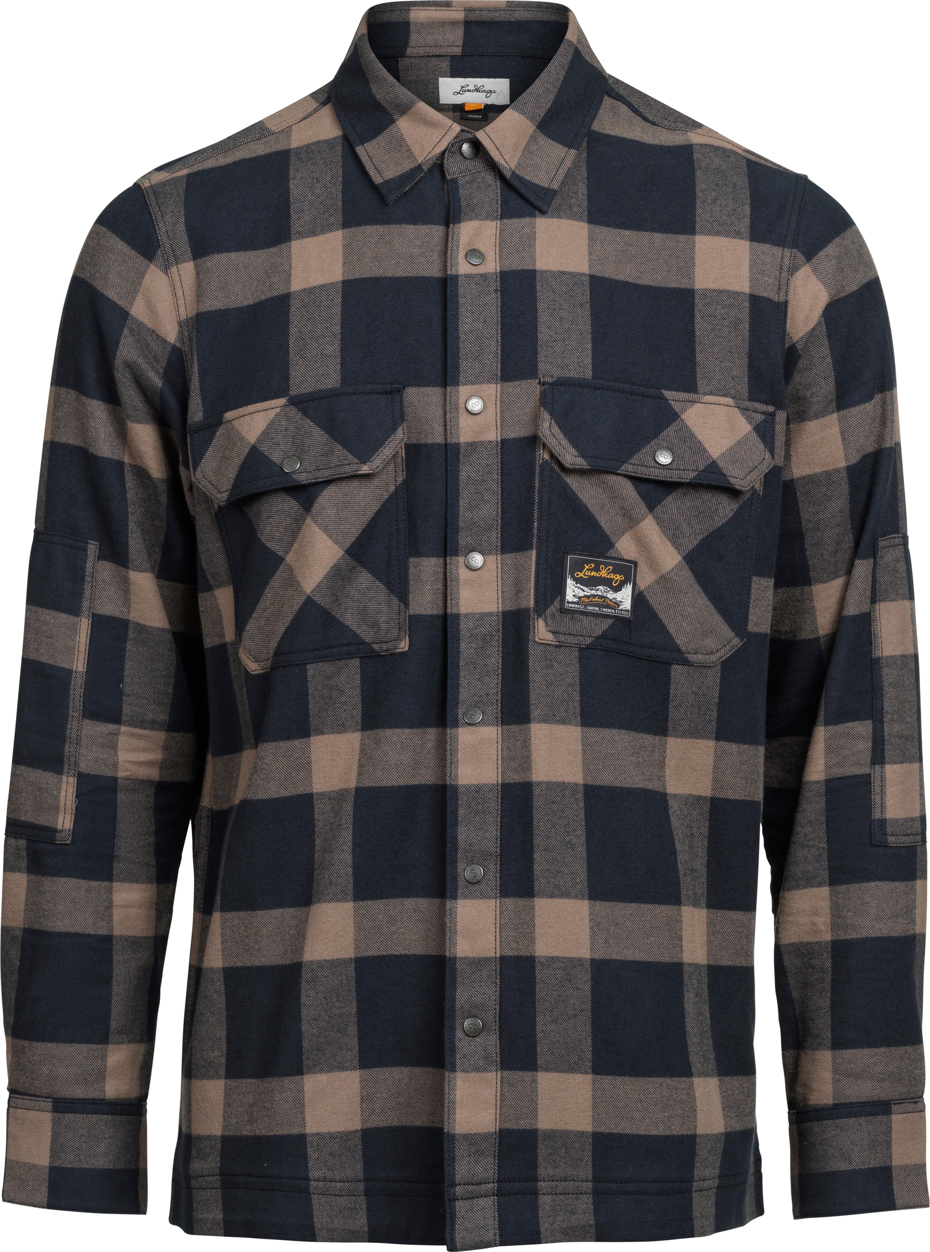 Lundhags Men's Järpen Lumberjack Shirt Black/brown Clay  XL