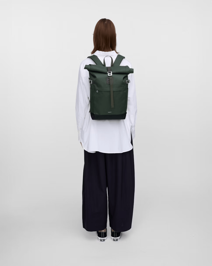 Sandqvist Icon Rolltop Backpack M Dawn Green Sandqvist