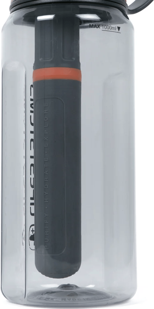 Lifesystems Water Filter Purifier Bottle 1 L Black/orange Lifesystems