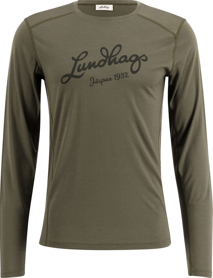 Lundhags Men's Fulu Merino Longsleeve T-Shirt Forest Green Lundhags