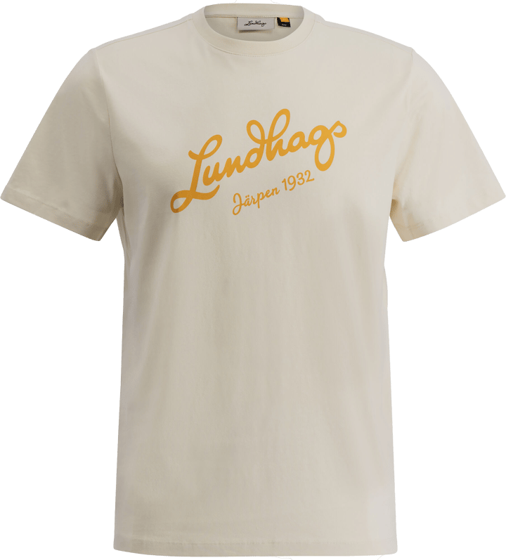 Lundhags Men's Järpen Logo T-Shirt Chalk White Lundhags