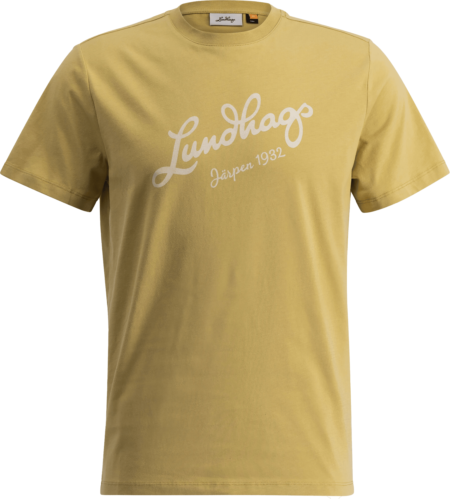 Lundhags Men's Järpen Logo T-Shirt Straw