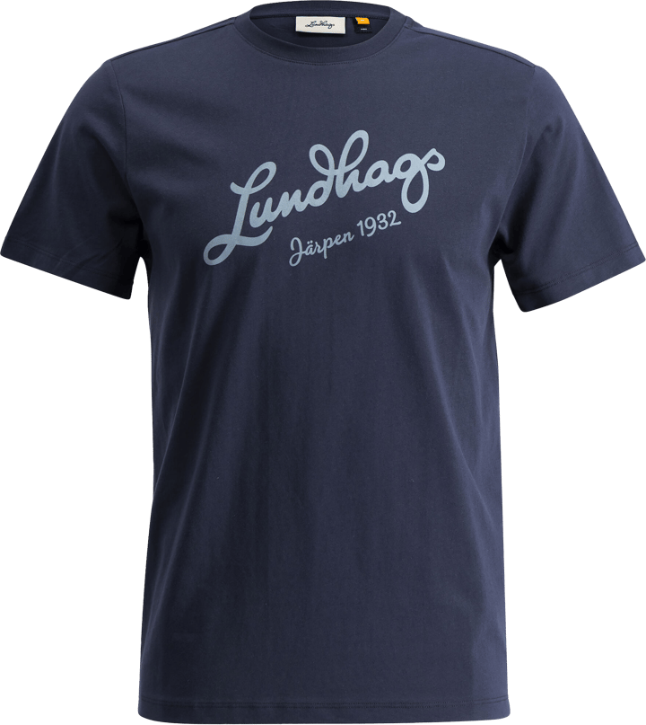 Lundhags Men's Järpen Logo T-Shirt Deep Blue Lundhags