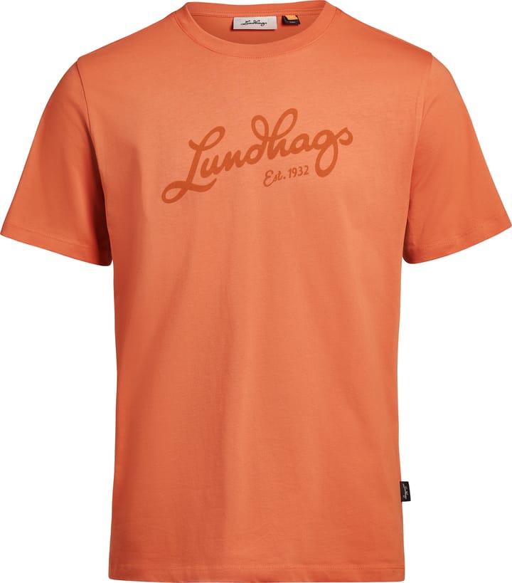 Lundhags Men's Järpen Logo T-Shirt Cayenne Lundhags