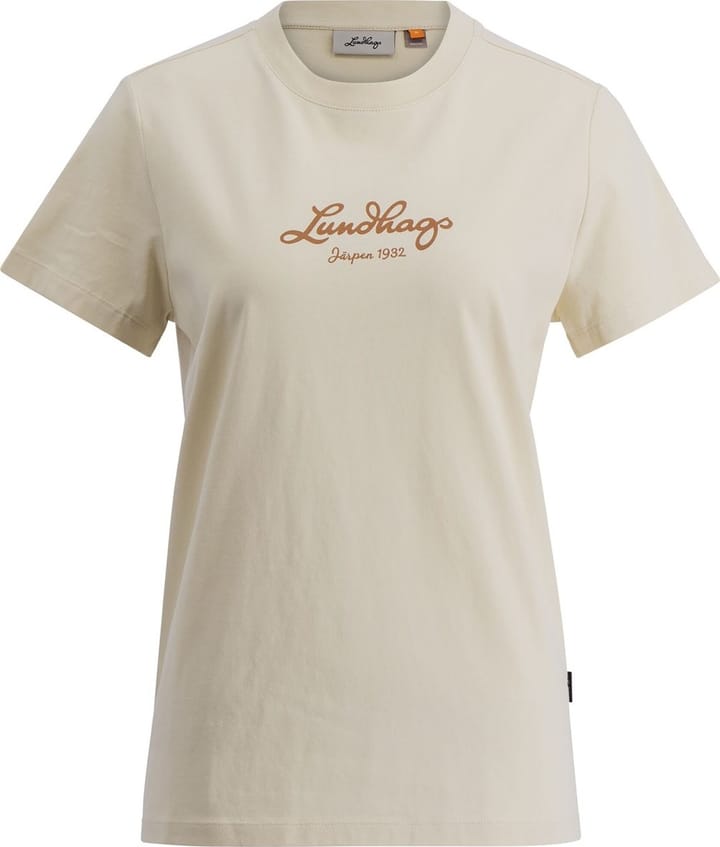 Lundhags Women's Järpen Logo T-shirt Chalk White Lundhags