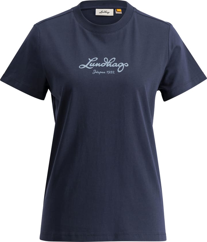 Lundhags Women's Järpen Logo T-shirt Deep Blue Lundhags