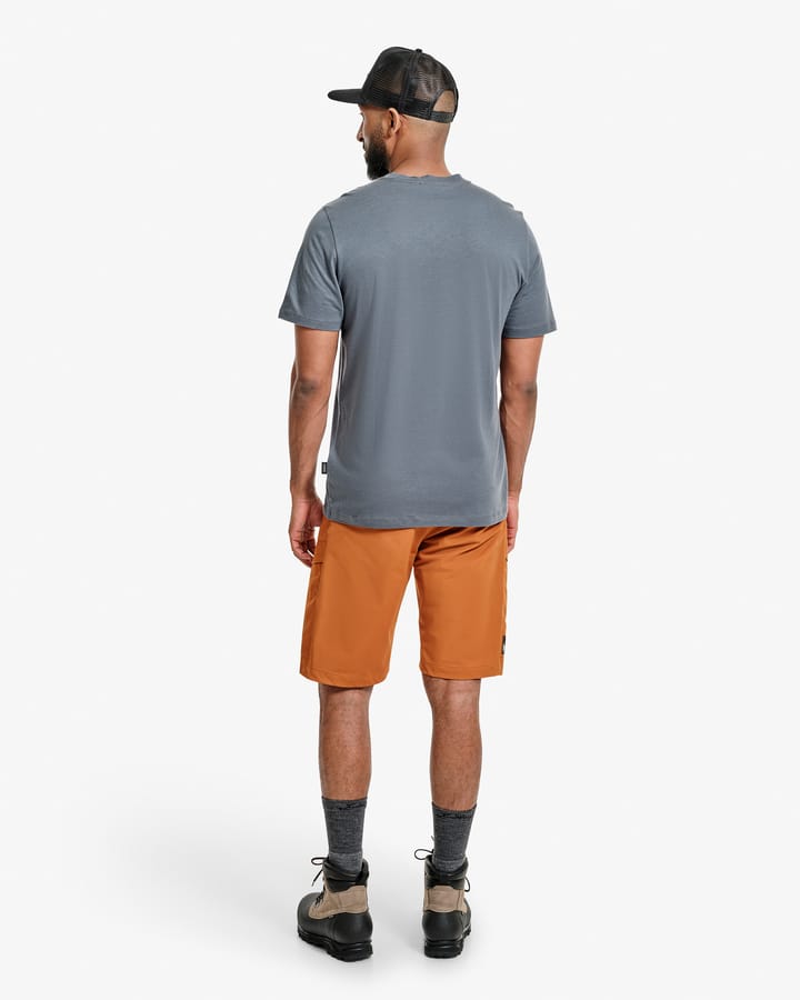 Lundhags Men's Järpen Printed T-Shirt Dark Sky Blue Lundhags