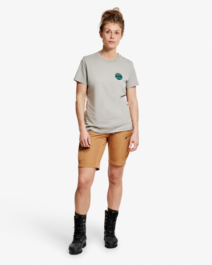 Lundhags Women's Järpen Printed T-Shirt Moss Grey Lundhags