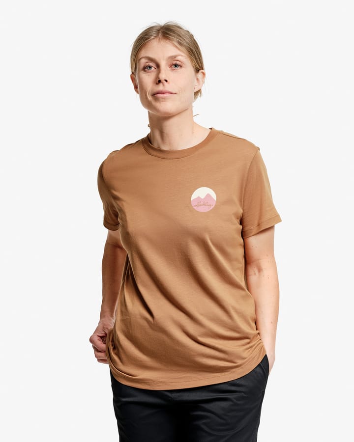 Lundhags Women's Järpen Printed T-Shirt Hazel Lundhags