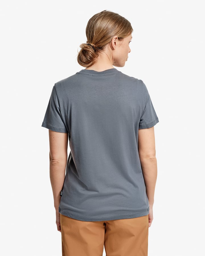 Lundhags Women's Järpen Printed T-Shirt Dark Sky Blue Lundhags