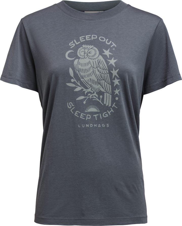 Lundhags Women's Järpen Printed T-Shirt State Blue Lundhags
