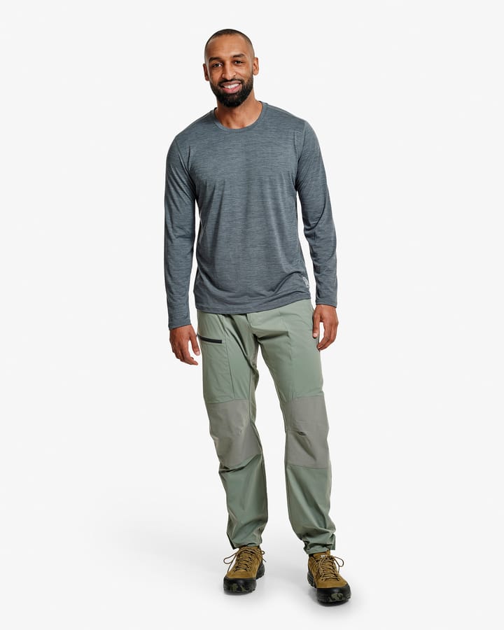 Lundhags Men's Tived Long Sleeve T-shirt Dark Sky Blue Lundhags