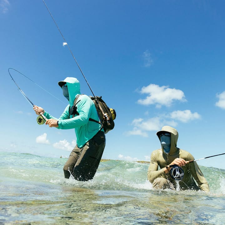 Patagonia M'S Cap Cool Sun Hoody - Fitz Roy Trout Crisp Grey - Salt Grey X-dye Patagonia
