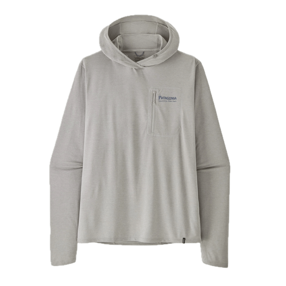 Patagonia M'S Cap Cool Sun Hoody - Fitz Roy Trout Crisp Grey - Salt Grey X-dye