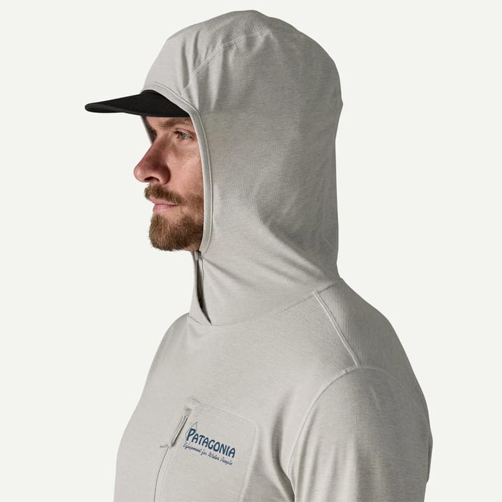 Patagonia M'S Cap Cool Sun Hoody - Fitz Roy Trout Crisp Grey - Salt Grey X-dye Patagonia
