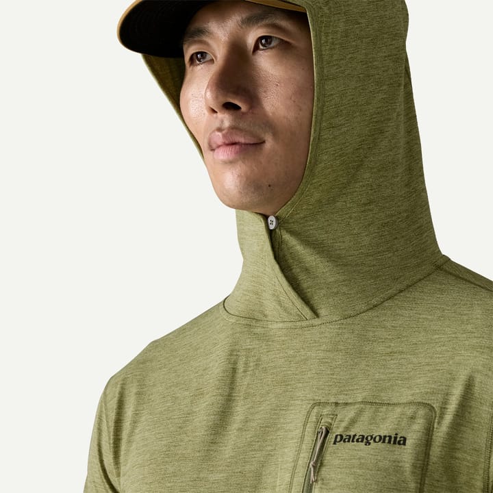 Patagonia M'S Cap Cool Sun Hoody - Fitz Roy Trout Caper Green - Buckhorn Green X-dye Patagonia