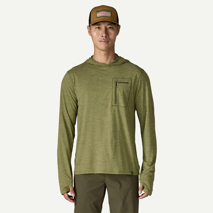 Patagonia M'S Cap Cool Sun Hoody - Fitz Roy Trout Caper Green - Buckhorn Green X-dye Patagonia