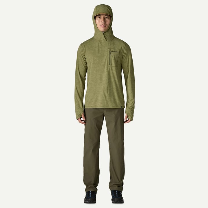 Patagonia M'S Cap Cool Sun Hoody - Fitz Roy Trout Caper Green - Buckhorn Green X-dye Patagonia