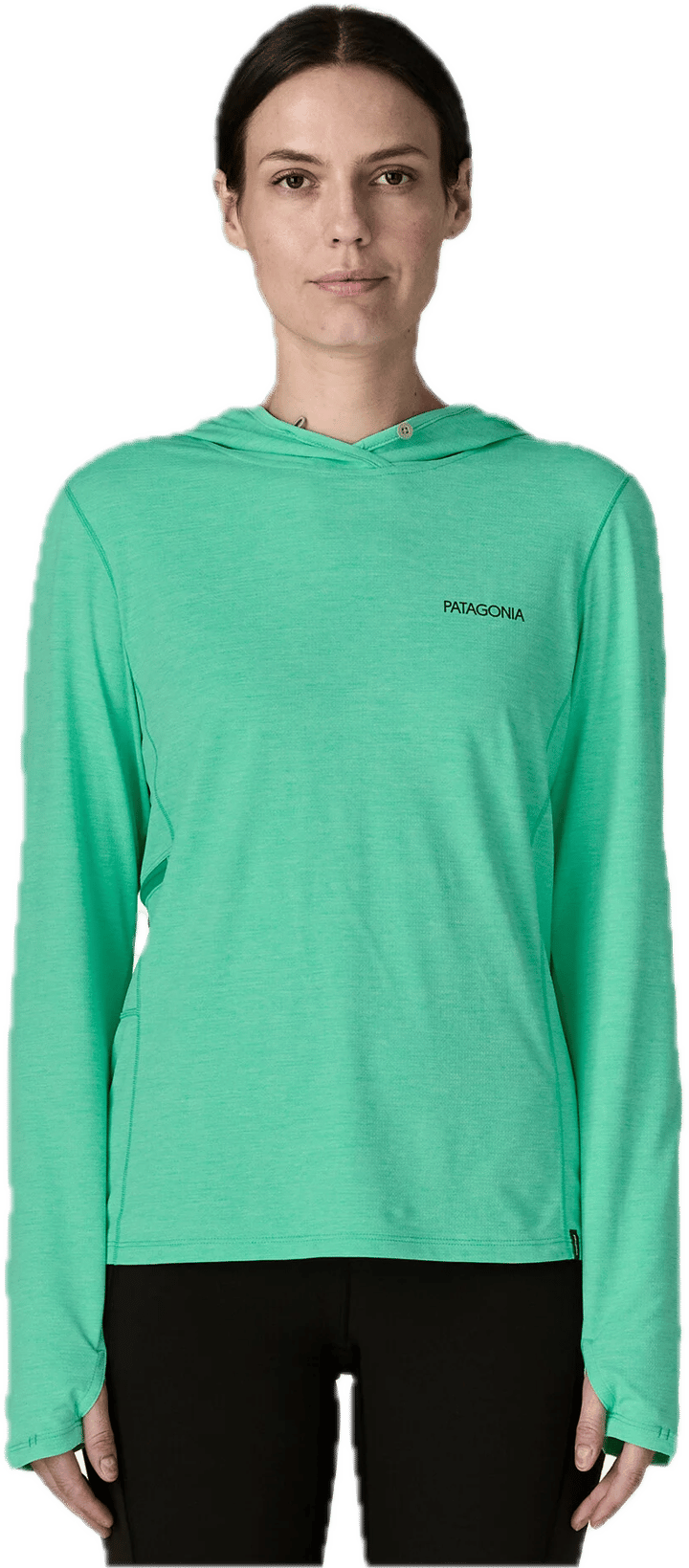 Patagonia W'S Cap Cool Sun Hoody - Peak Visions Aqua Stone - Early Teal X-dye Patagonia