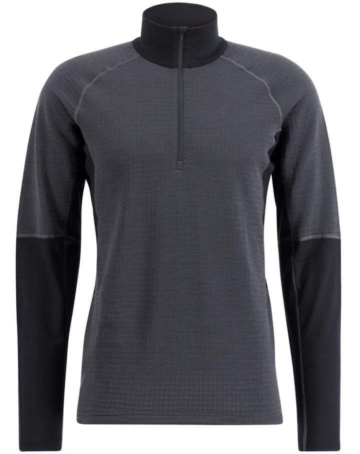 Lundhags Men's Prime Merino Half Zip Charcoal/Black Lundhags