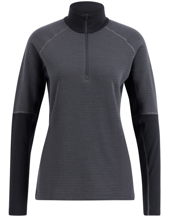 Lundhags Prime Merino Half Zip W Charcoal/Black Lundhags