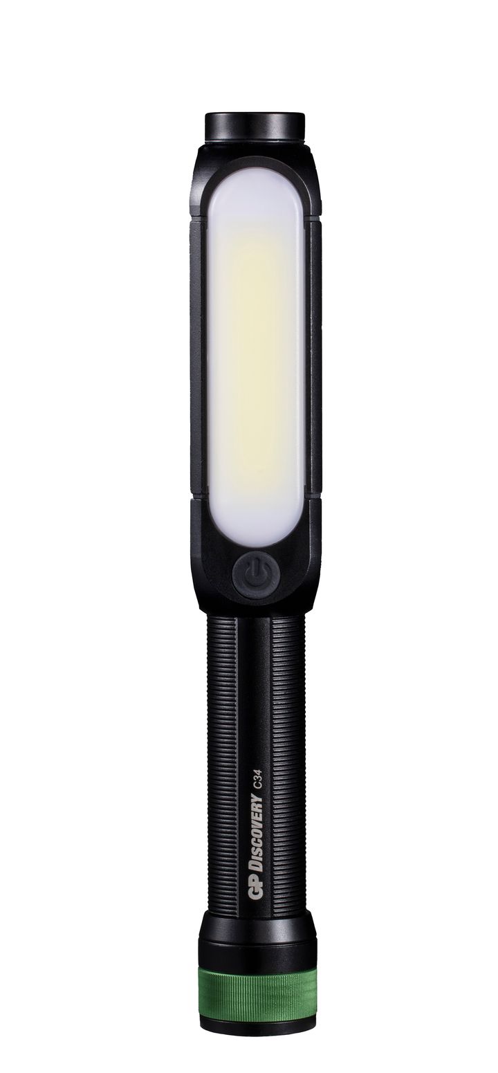 GP Batterier GP Discovery Work Light COB LED C34 Black GP Batterier GP Batterier GP Discovery Work Light COB LED C34 Black GP Batterier