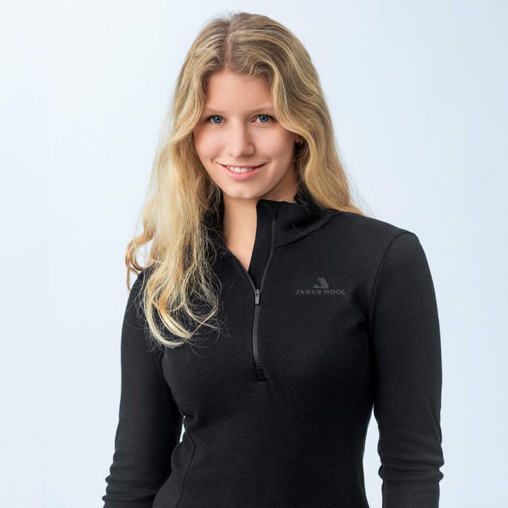 Janus Classic Merino 215 Zip W Black Janus