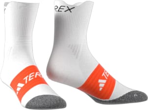 Adidas Men's Terrex HEAT.DRY Trail Running Agravic Socks White/Black/Impact Orange Adidas Adidas Men's Terrex HEAT.DRY Trail Running Agravic Socks White/Black/Impact Orange Adidas