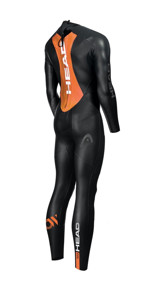 Women's Open Water Shell Wetsuit Black/Orange Head
