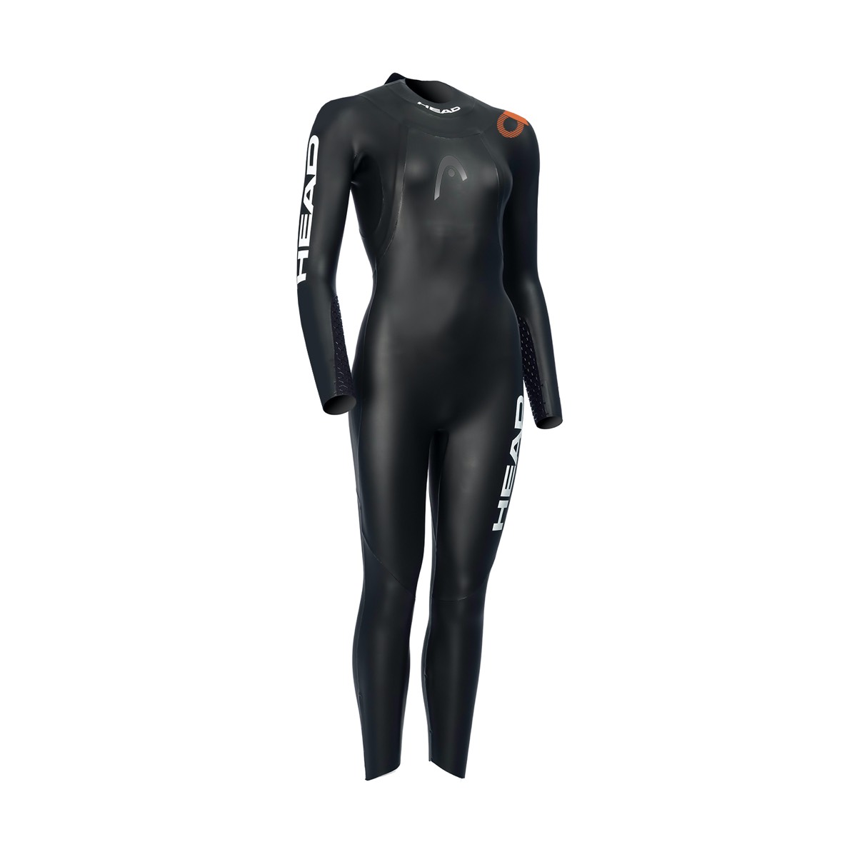 Women's Open Water Shell Wetsuit Black/Orange