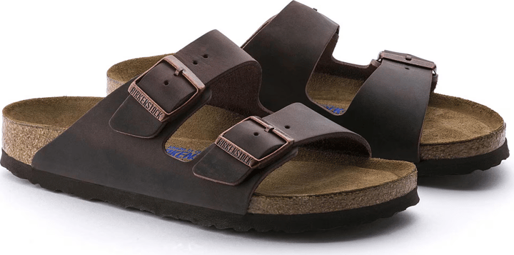 Birkenstock Arizona Oiled Nubuck Leather Soft Footbed Narrow Habana Birkenstock