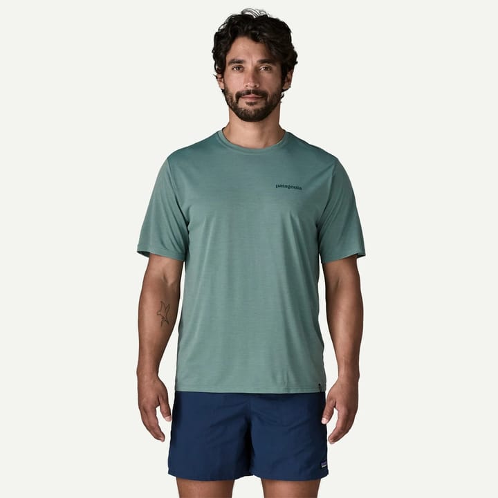 Patagonia M'S Capilene Cool Daily Shirt - Boardshort Logo Blue Sage - Light Blue Sage X-dye Patagonia