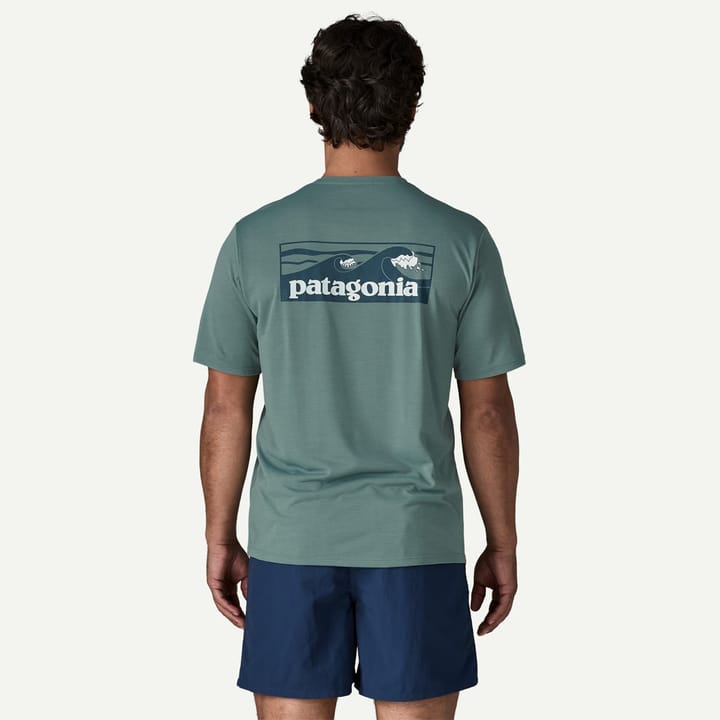 Patagonia M'S Capilene Cool Daily Shirt - Boardshort Logo Blue Sage - Light Blue Sage X-dye Patagonia