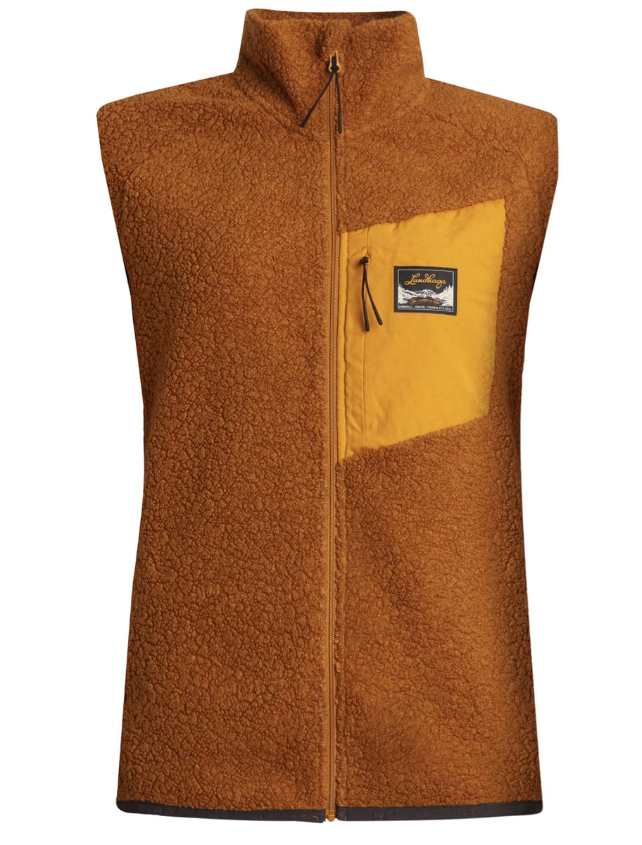 Lundhags Flok Wool Pile Vest W Dark Gold