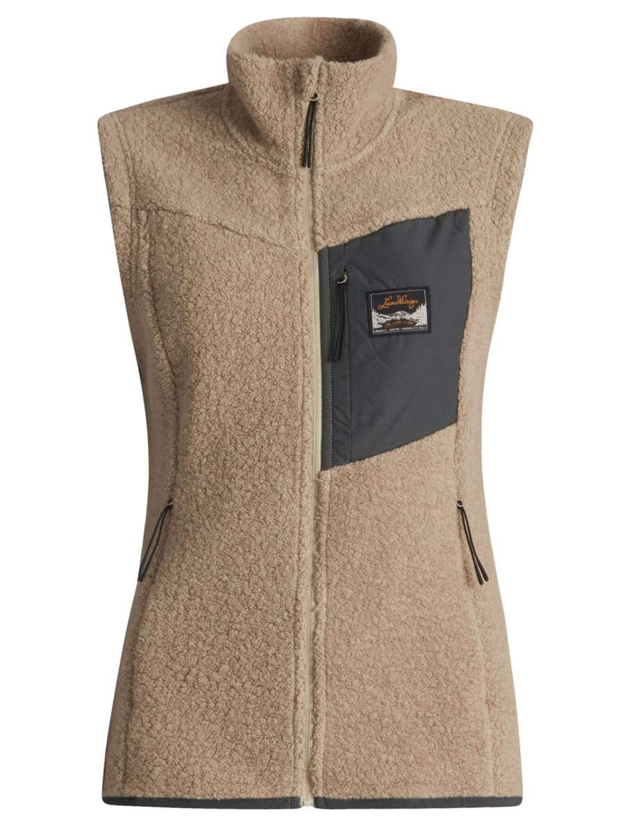 Lundhags Flok Wool Pile Vest W Sand