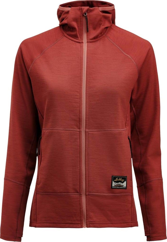 Lundhags Women's Tived Merino Hoodie Rosewood Lundhags
