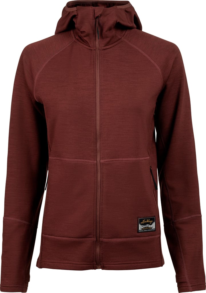 Lundhags Women's Tived Merino Hoodie Burgundy Lundhags