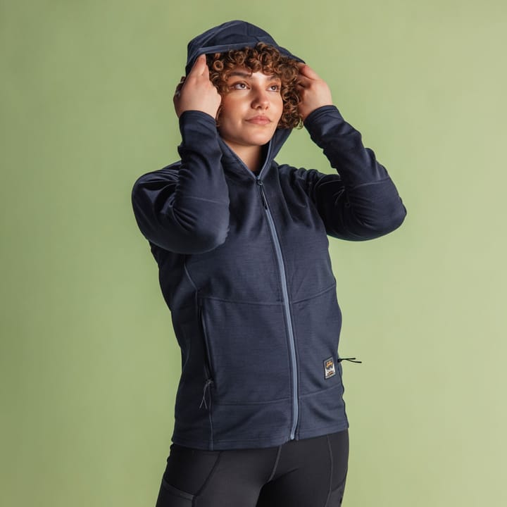 Lundhags Tived Merino Hoodie W Deep Blue Lundhags