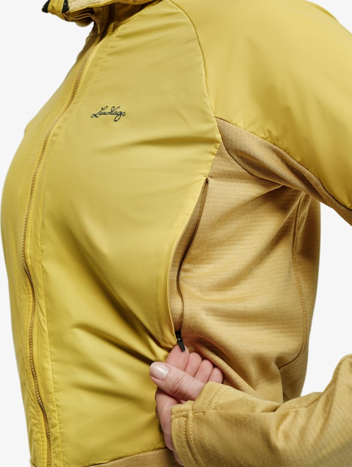 Lundhags Women's Padje Windbreaker Hoodie Straw/bamboo Lundhags
