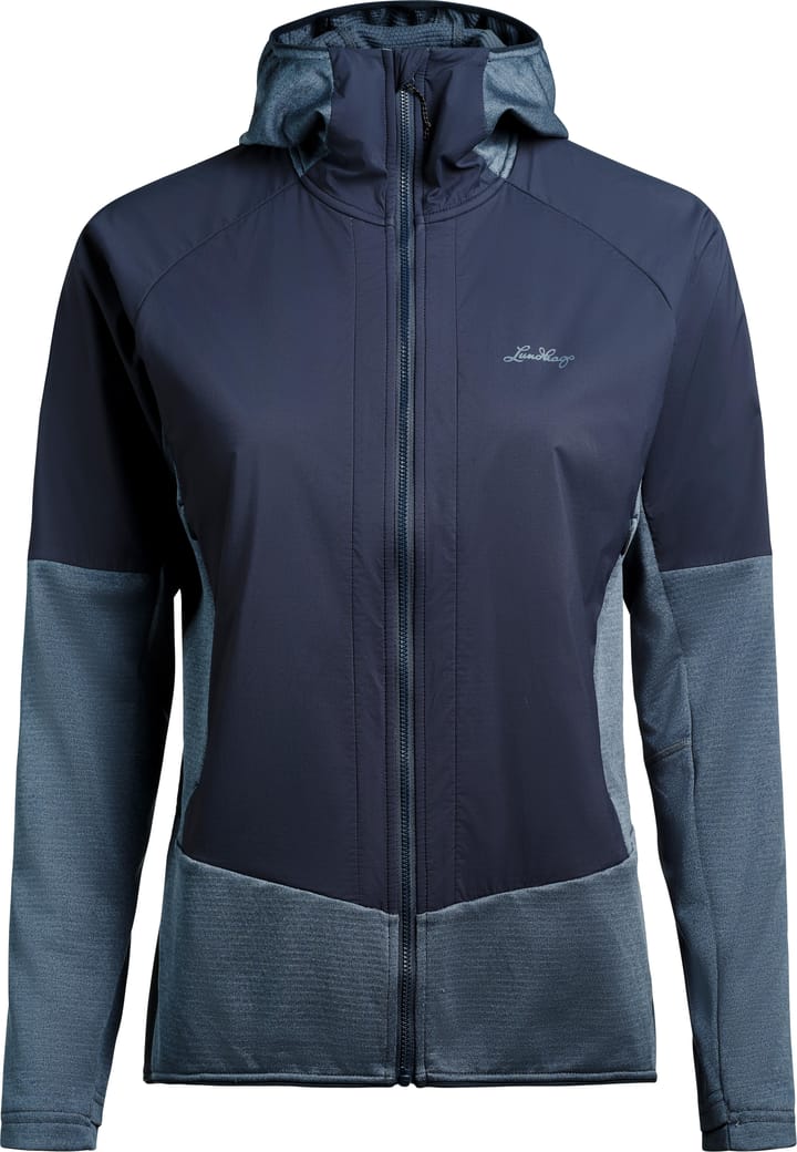 Lundhags Women's Padje Windbreaker Hoodie Dark Sky Blue/Deep Blue Lundhags