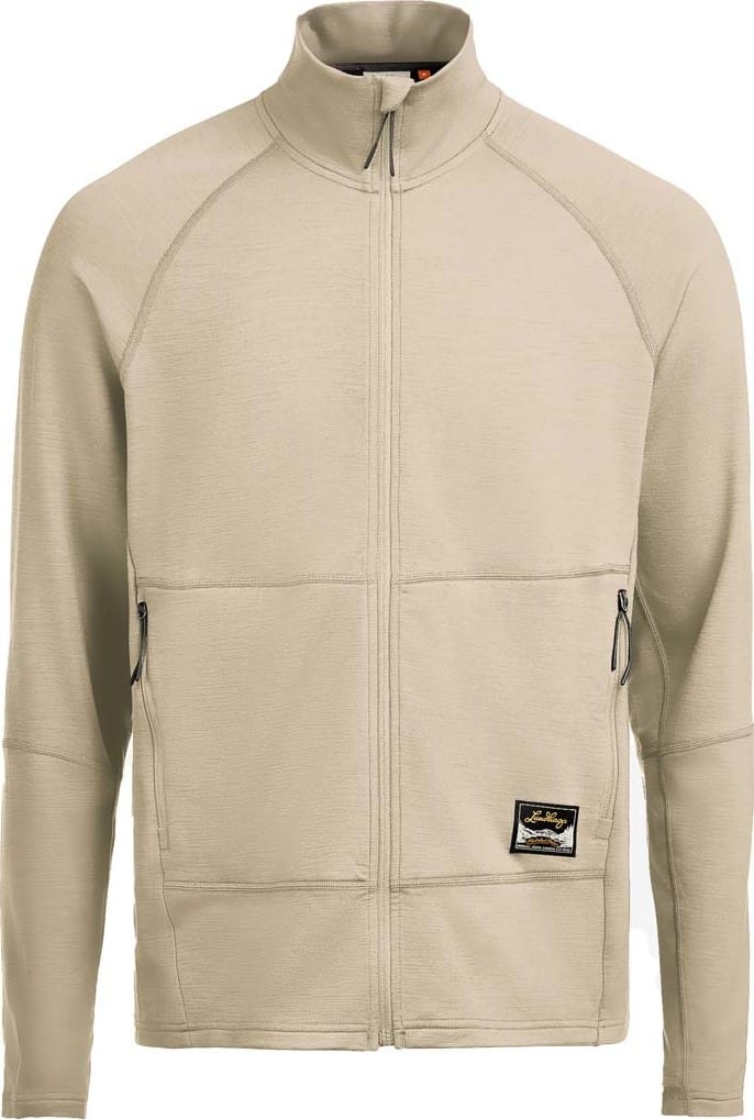 Lundhags Men's Tived Merino Full Zip Sand Lundhags