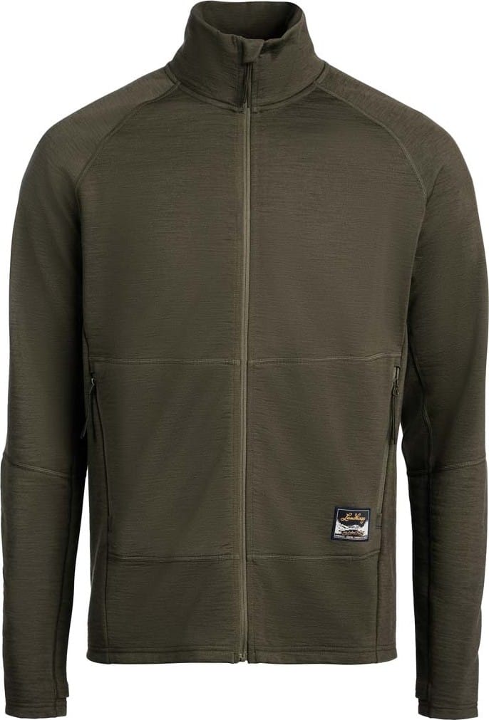 Lundhags Men's Tived Merino Full Zip Forest Green Lundhags
