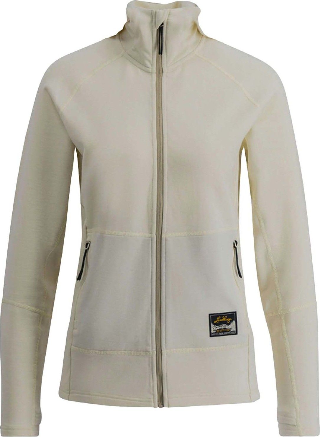 Lundhags Women's Tived Merino Full Zip Chalk White
